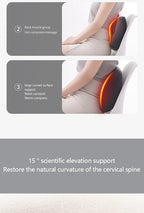 Neck Massage Pillow Shoulder Neck Massager Full Body Warming Kneading Home Car Waist Cushion Gift
