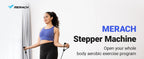 MERACH Mini Stepper for Exercise Twist Stair Stepper 330LBS Capacity Stepper Exercise Equipment with Resistance Band for Fitness
