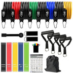 Workout Bar with Fitness Resistance Bands – Home Gym Kit