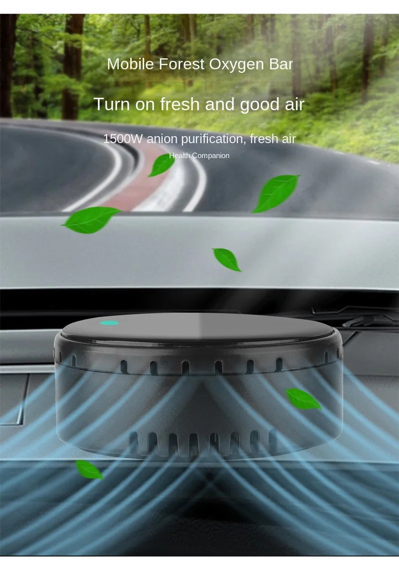 Solar Powered Car Air Purifier Ozone And Negative Ion Eliminate Odors Smoke Formaldehyde For Car Home Office And Travel