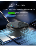Solar Powered Car Air Purifier Ozone And Negative Ion Eliminate Odors Smoke Formaldehyde For Car Home Office And Travel