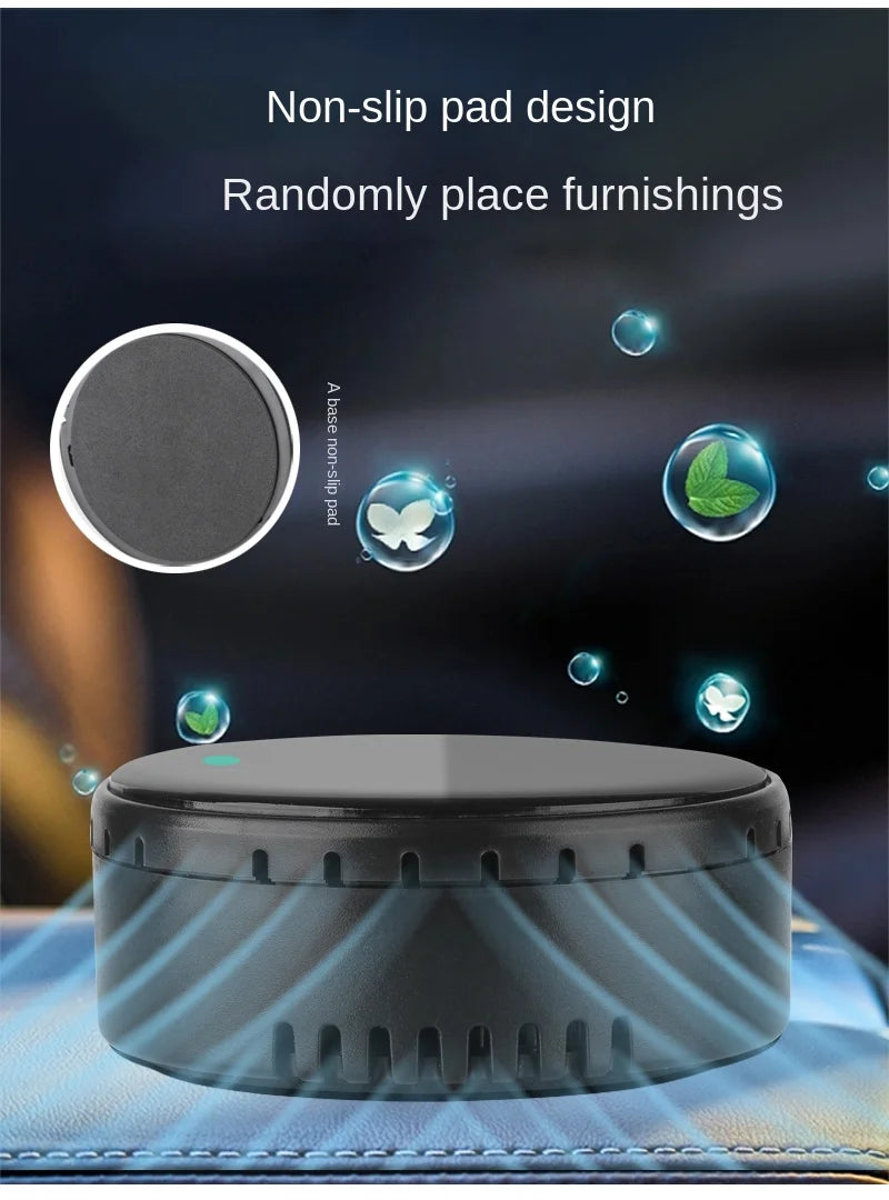 Solar Powered Car Air Purifier Ozone And Negative Ion Eliminate Odors Smoke Formaldehyde For Car Home Office And Travel