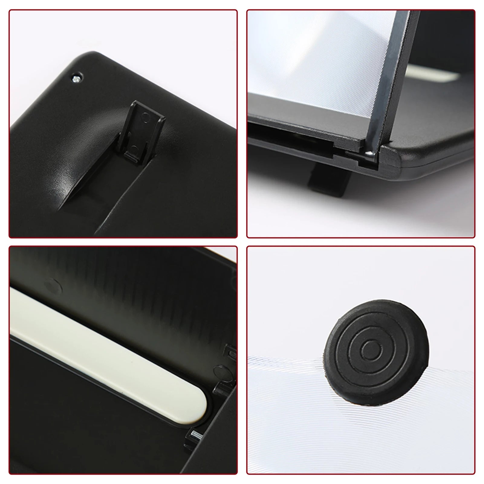 L16 16-Inch Mobile Phone Screen Magnifier – 3D HD Screen Enlarger with Foldable Stand, Universal Phone Holder for Movies & Gaming