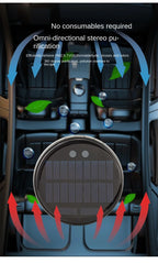 Solar Powered Car Air Purifier Ozone And Negative Ion Eliminate Odors Smoke Formaldehyde For Car Home Office And Travel
