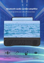 2021 New 4 In 1 K9 Anti-Ultraviolet Bluetooth Speaker 14 Inch  HD Mobile Phone Screen Amplifier Holder  emergency power supply
