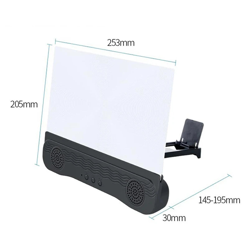 2021 New 4 In 1 K9 Anti-Ultraviolet Bluetooth Speaker 14 Inch  HD Mobile Phone Screen Amplifier Holder  emergency power supply