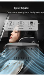 Solar Powered Car Air Purifier Ozone And Negative Ion Eliminate Odors Smoke Formaldehyde For Car Home Office And Travel
