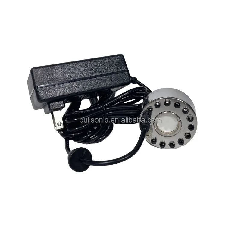 Compact Ultrasonic Mist Generator 1.7MHz Single Head with Multicolor LED for Event Lighting
