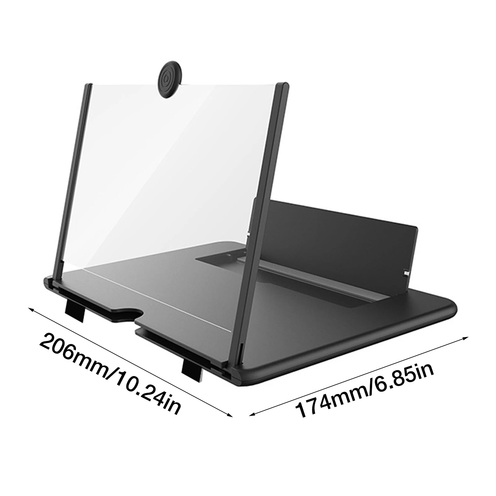 L16 16-Inch Mobile Phone Screen Magnifier – 3D HD Screen Enlarger with Foldable Stand, Universal Phone Holder for Movies & Gaming