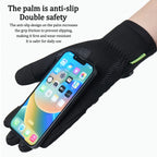 NEWBOLER Winter Cycling Gloves Warm Fleece Windproof Full Finger Gloves Touch Screen Anti-slip Adjustable Buckle Men Bike Gloves