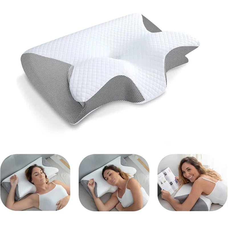 2-in-1 Memory Foam Cervical Pillow – Ergonomic Orthopedic Neck Pillow for Pain Relief & Better Sleep 2025