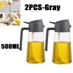 2in1 Kitchen Spray Oil Dispenser 500ml Oil  Sprayer Polisher for Air Fryer Salad Grilling Roasting Cooking Kitchen Acceesories
