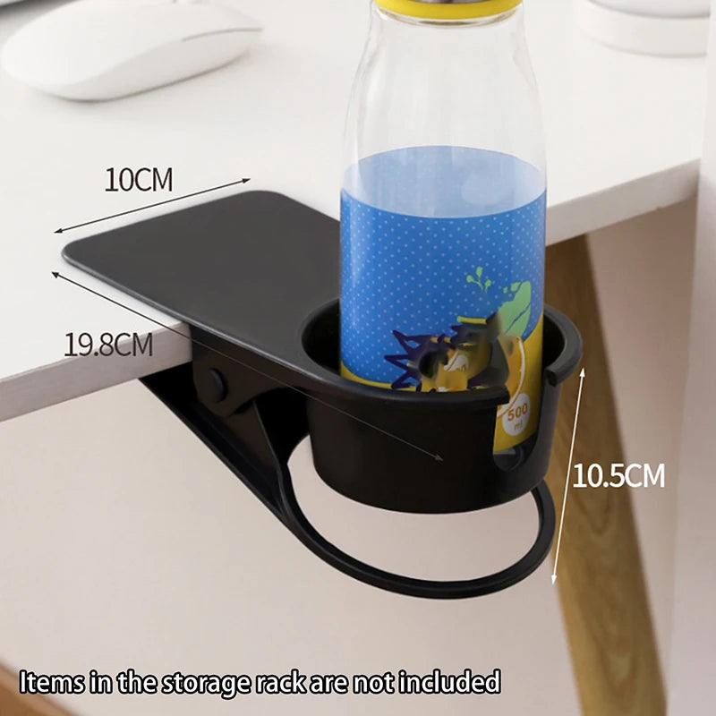 ABS Cup Holder Automotive Creativity Table Side Water Cup Holder Office Desk Computer Desk Fixed Cup Holder