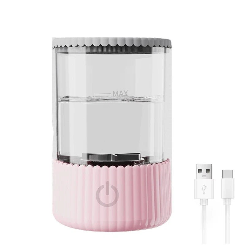USB Plug Portable Electric Makeup Brush Cleaner Folding Powder Puff Cleaning Tool Makeup Brushes Automatic Washing Stand Device