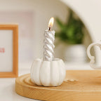 Resin Pumpkin Candle Holder Halloween Candlestick Table Centerpieces for Home Party Holiday Decor