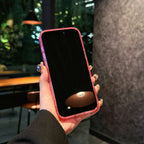 Transparent Glitter Protective Case for iPhone 17 | Sparkly Shockproof Cover in Black & Purple