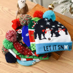 LED Christmas Knitted Beanie Hat – Light Up Xmas Sweater Cap, Unisex Winter Beanie with Colorful LEDs