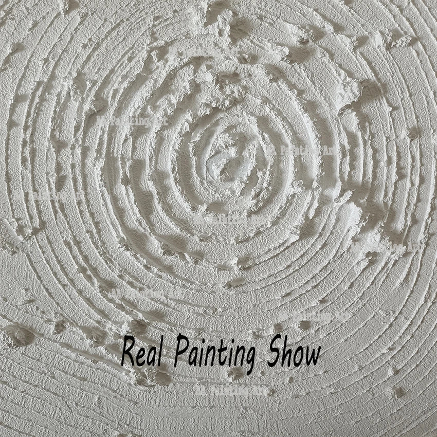 Modern Wall Painting Art Heavy Textured Thick 3D Abstract White Acrylic Painting Canvas Picture Art Hand Painted Wall Artwork