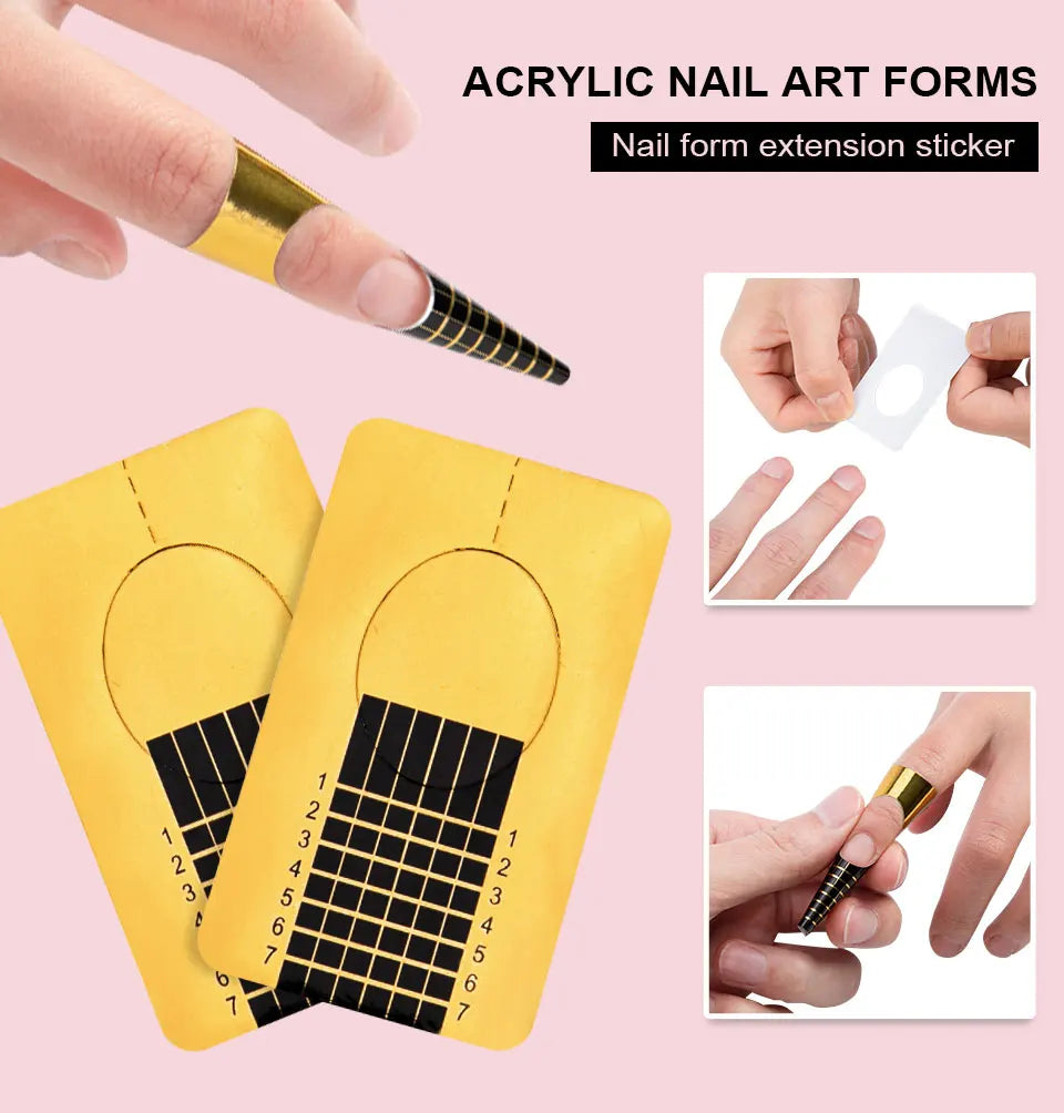 Limegirl Acrylic Powder & Liquid Monomer Nail Art Kit – Crystal Glitter Set