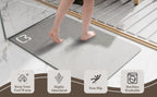 Diatomite Stone Bath Mat Diatomaceous Earth Bath Mat Rug Super Absorbent Non Slip 3.5MM Thickness Bathroom Mat Floor Bathtub Rug