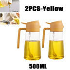 2in1 Kitchen Spray Oil Dispenser 500ml Oil  Sprayer Polisher for Air Fryer Salad Grilling Roasting Cooking Kitchen Acceesories