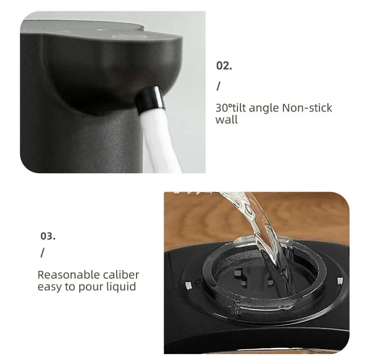 New Wall Mounted Automatic Soap Dispenser Foam Smart Hand Washing Machine 500ml Liquid Rechargeable Bathroom Induction Sensor.