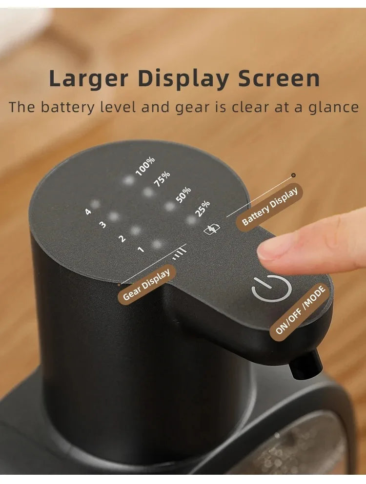 New Wall Mounted Automatic Soap Dispenser Foam Smart Hand Washing Machine 500ml Liquid Rechargeable Bathroom Induction Sensor.