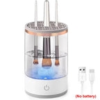 USB Plug Portable Electric Makeup Brush Cleaner Folding Powder Puff Cleaning Tool Makeup Brushes Automatic Washing Stand Device