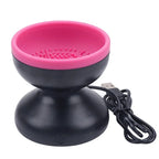 USB Plug Portable Electric Makeup Brush Cleaner Folding Powder Puff Cleaning Tool Makeup Brushes Automatic Washing Stand Device