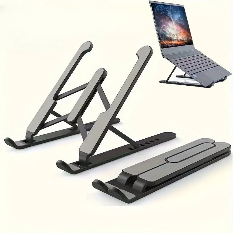 Foldable Laptop Stand – Portable & Adjustable Notebook Holder for Desk, Travel & Office 2025