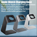 Portable Aluminum Alloy Desktop Watch Charging Stand Anti-slip Charging Dock For Apple Watch 9/8/7/6/5/4/3/2/1 Generation