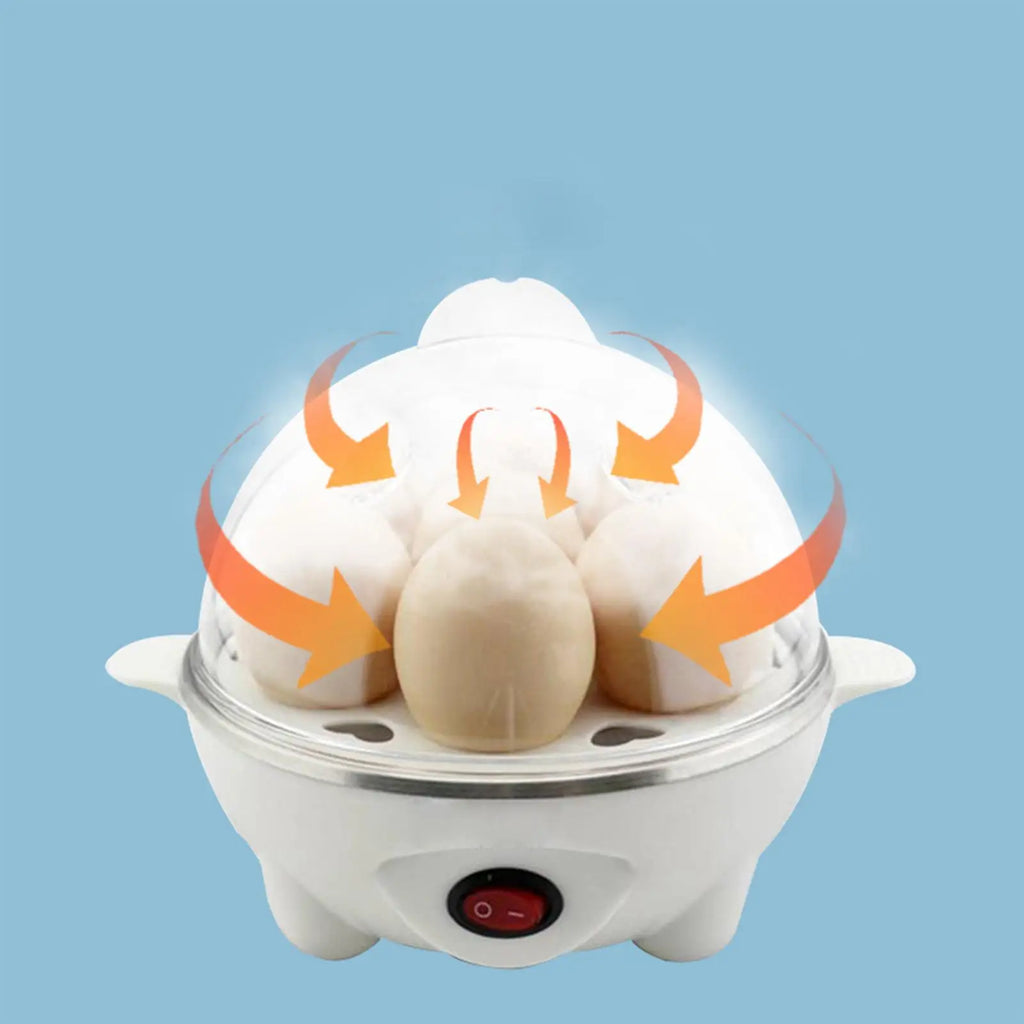 220V Electric Egg Cooker & Steamer – Multifunction Hard-Boiled Egg Boiler with Anti-Slip Base for Vegetables & Food 2025