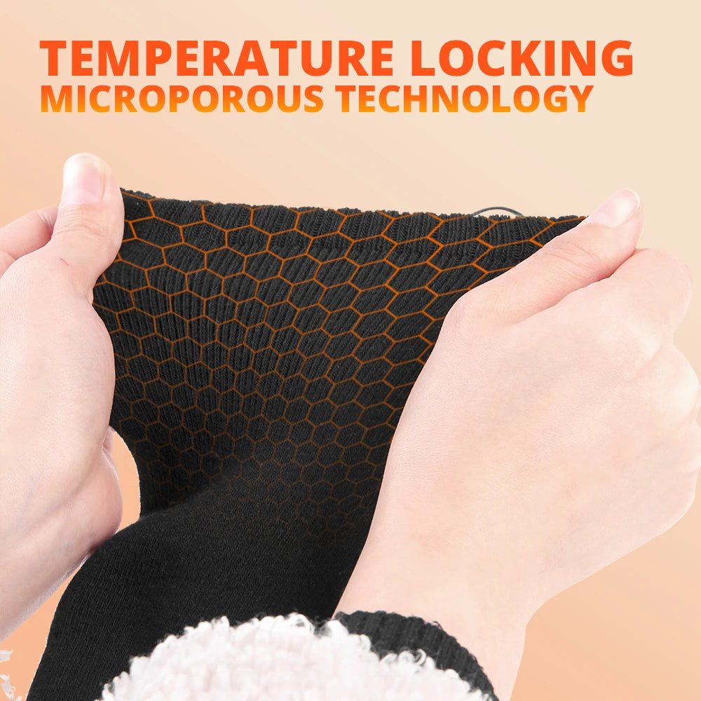 Winter Heated Socks 5000mAh Thermal Socks Women Men Heating Foot Warmer Electric Heating Socks Hiking Ski Warm Outdoor Sports