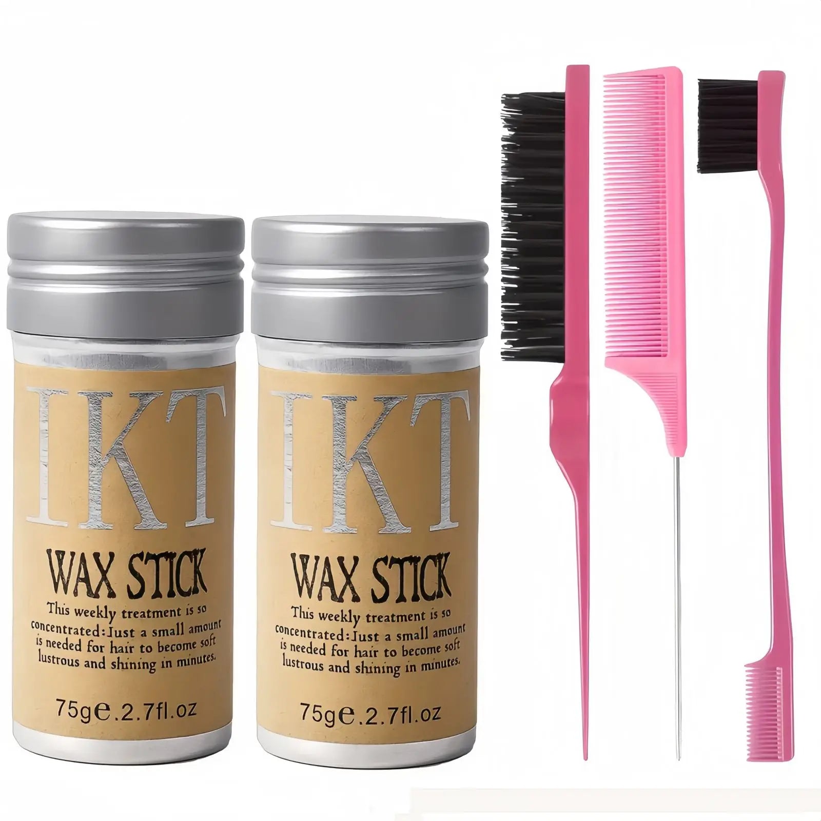 2/5PCS Hair Wax Stick for Kids & Women – Slick Back Styling Pomade