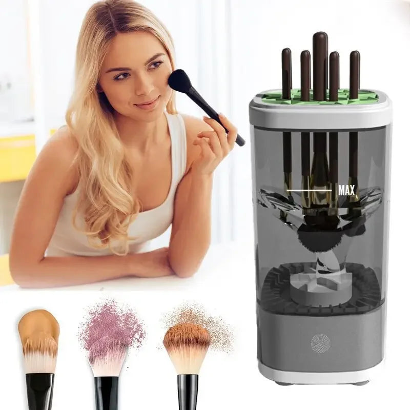 Automatic Electric Makeup Brush Cleaner Quick Dry Cross-Border Beauty Tool Home Use Cosmetic Brush Drying Machine
