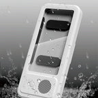 Waterproof Shower Phone Holder with Bluetooth Speaker – 360° Rotation Anti-Fog Wall Mount for 4–6.9” Phones 2025
