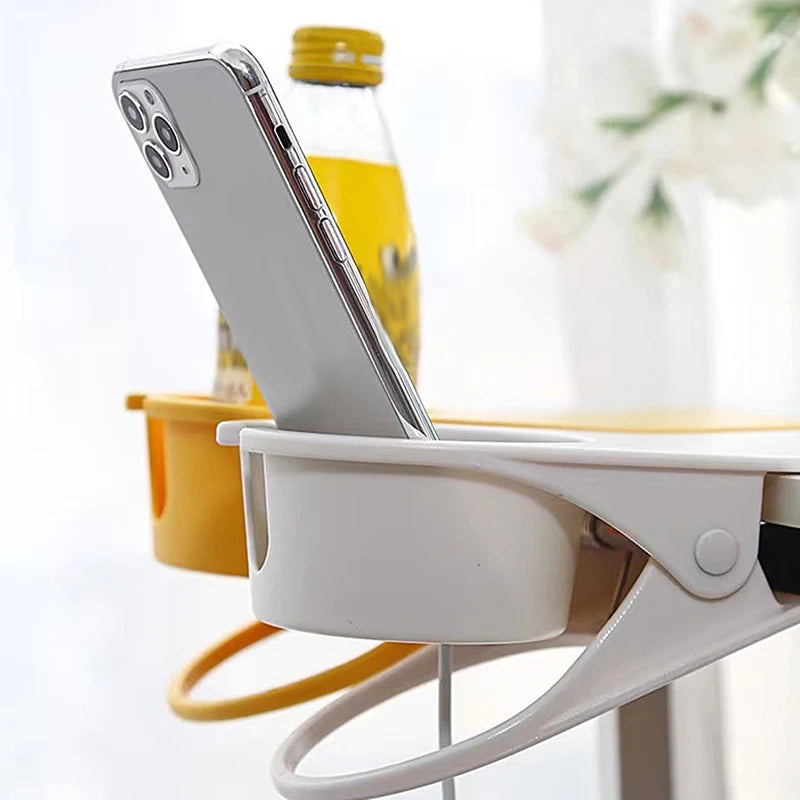 ABS Cup Holder Automotive Creativity Table Side Water Cup Holder Office Desk Computer Desk Fixed Cup Holder