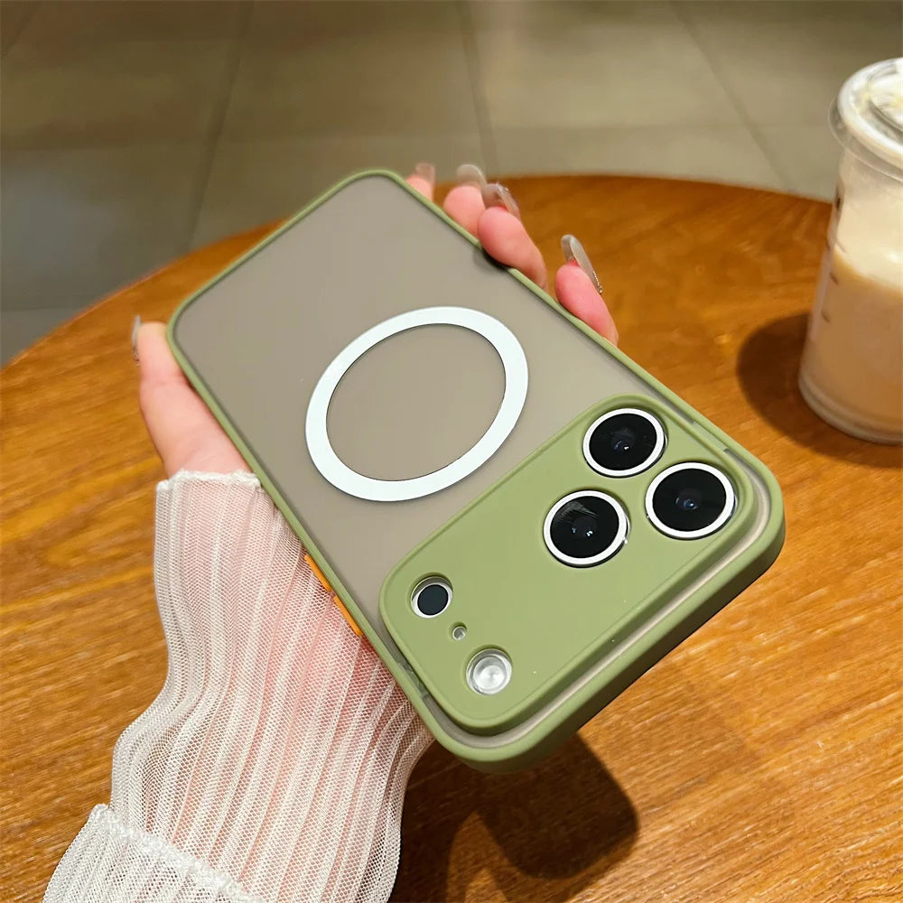 Sleek Silicone Mag Safe Case for iPhone 17 Series | Soft Shockproof Wireless Charging Compatible Cover