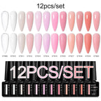 MEET ACROSS 6PCS Cat Magnetic Gel Polish Set with Magnetic Stick & Box