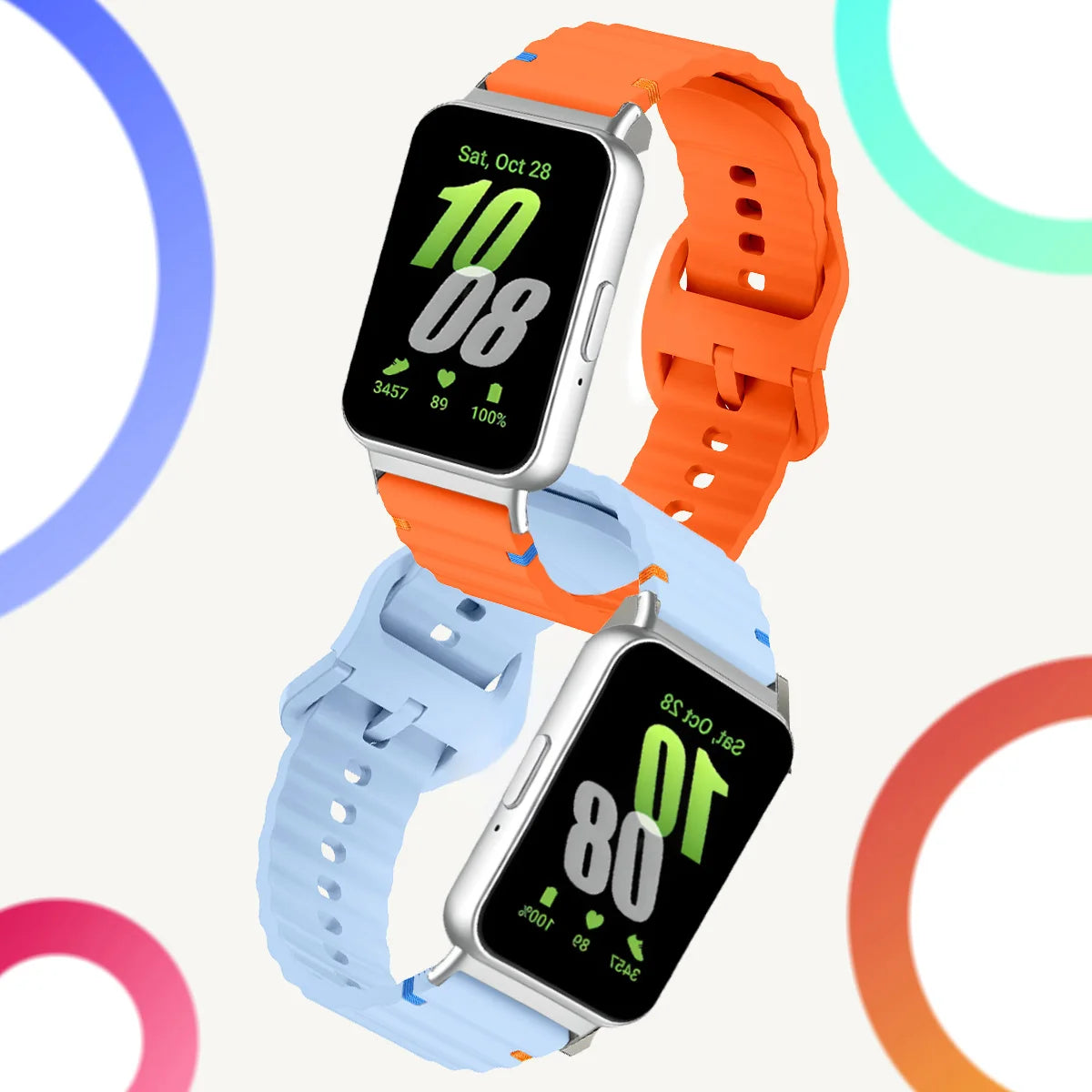 Premium Silicone Sport Strap for Samsung Galaxy Fit 3 – Adjustable Soft Wristband Replacement Bracelet for Fitness & Everyday Wear
