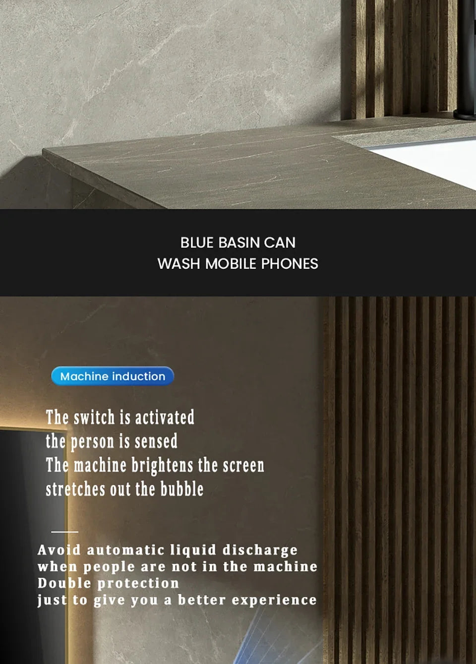 450ML Touchless Wall-Mounted Intelligent Induction Automatic Senor Soap Dispenser Electric Rechargeable Sanitizer Wash Machine