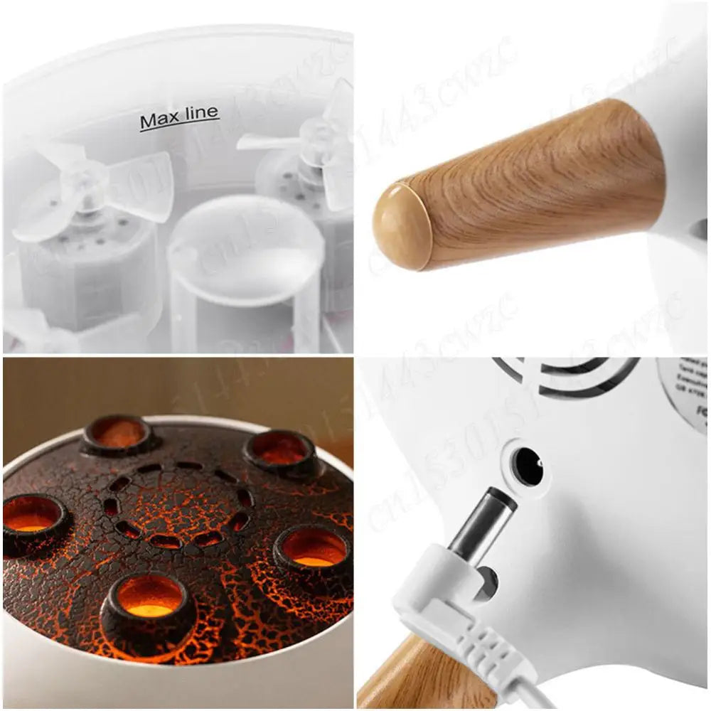 Dynamic Jellyfish Air Humidifier Aromatherapy Essential Oil Diffuser Remote Control Aroma Diffuser Cool Mist Humidifier for Home