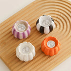 Resin Pumpkin Candle Holder Halloween Candlestick Table Centerpieces for Home Party Holiday Decor