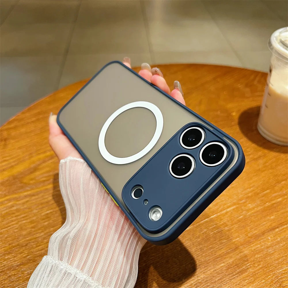 Sleek Silicone Mag Safe Case for iPhone 17 Series | Soft Shockproof Wireless Charging Compatible Cover