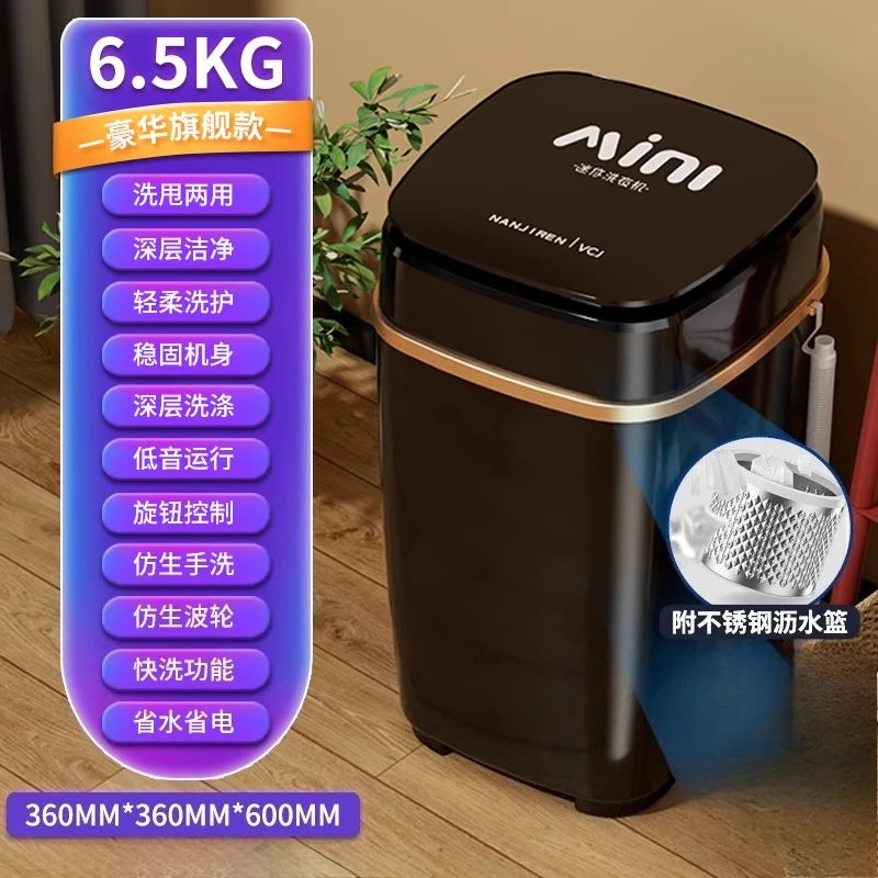 Small washing machine mini elution integrated semi-automatic in household dormitory  home appliance portable washing machine