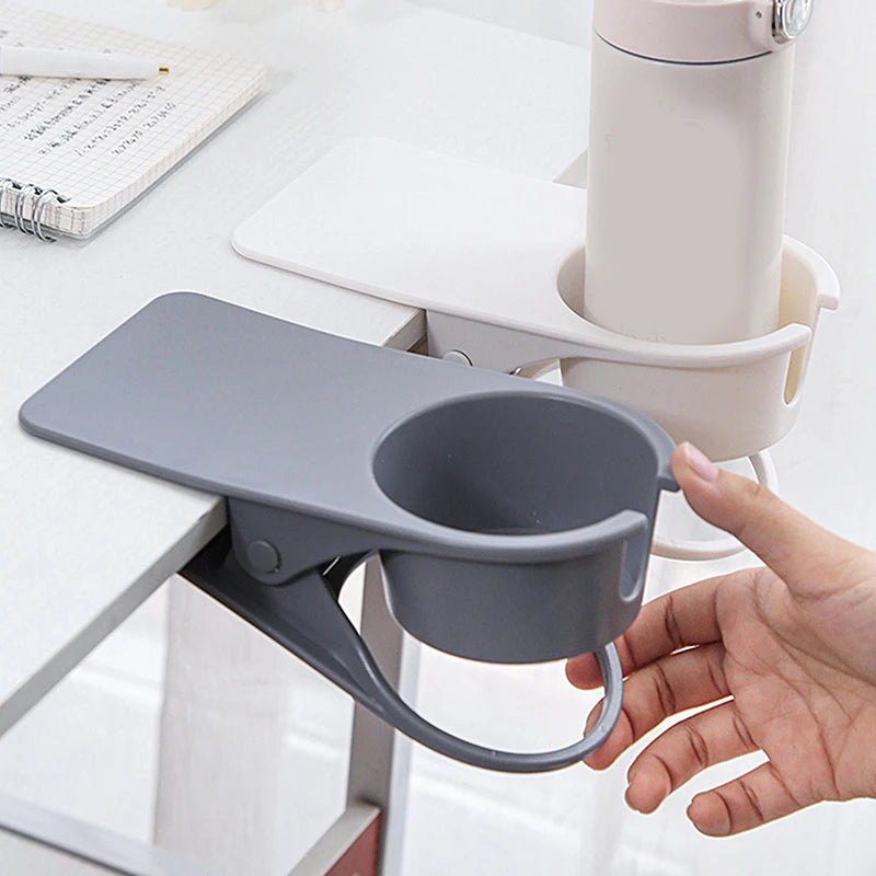 ABS Cup Holder Automotive Creativity Table Side Water Cup Holder Office Desk Computer Desk Fixed Cup Holder
