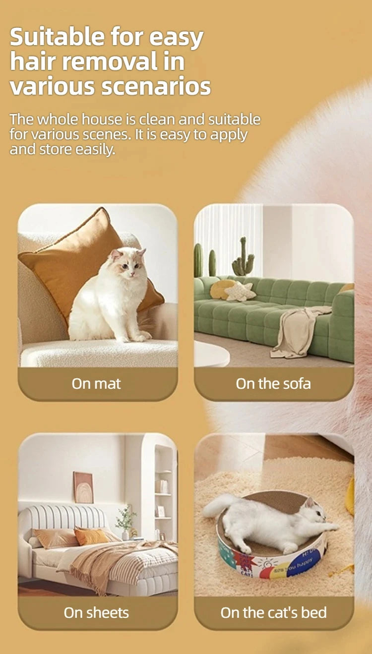 UNTIOR Multifunctional Pet Hair Curler Portable Washable Hair Removal Brush Efficient Home Dog and Cat Roller Hair Stick Tool