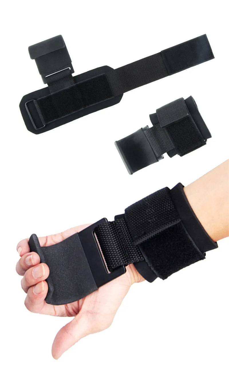 Weight Lifting Hook Grips With Wrist Wraps Hand-Bar Wrist Strap Gym Fitness Hook Weight Strap Pull-Ups Power Lifting Gloves