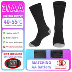 Heated Socks Winter Warm Snowmobile Skiing Heated Socks Rechargeable Outdoor Sport Thermal Heated Foot Warmer Ski Sports