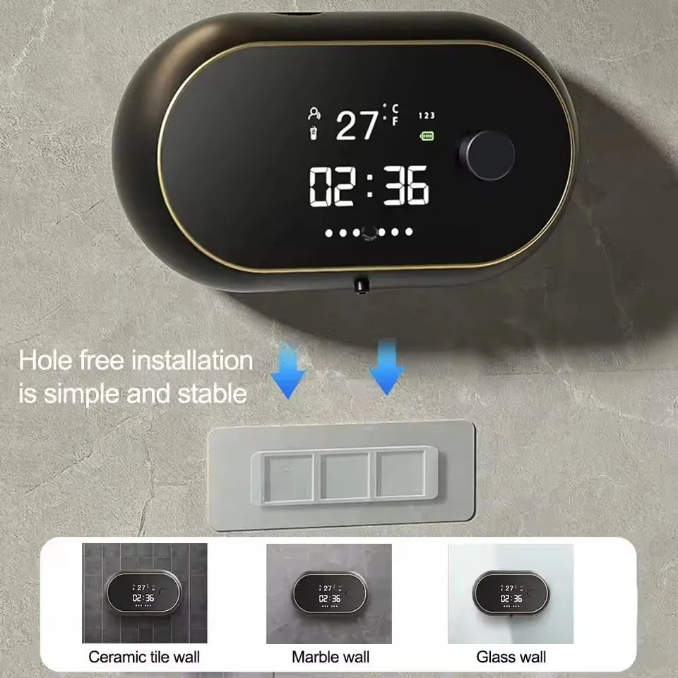450ML Touchless Wall-Mounted Intelligent Induction Automatic Senor Soap Dispenser Electric Rechargeable Sanitizer Wash Machine